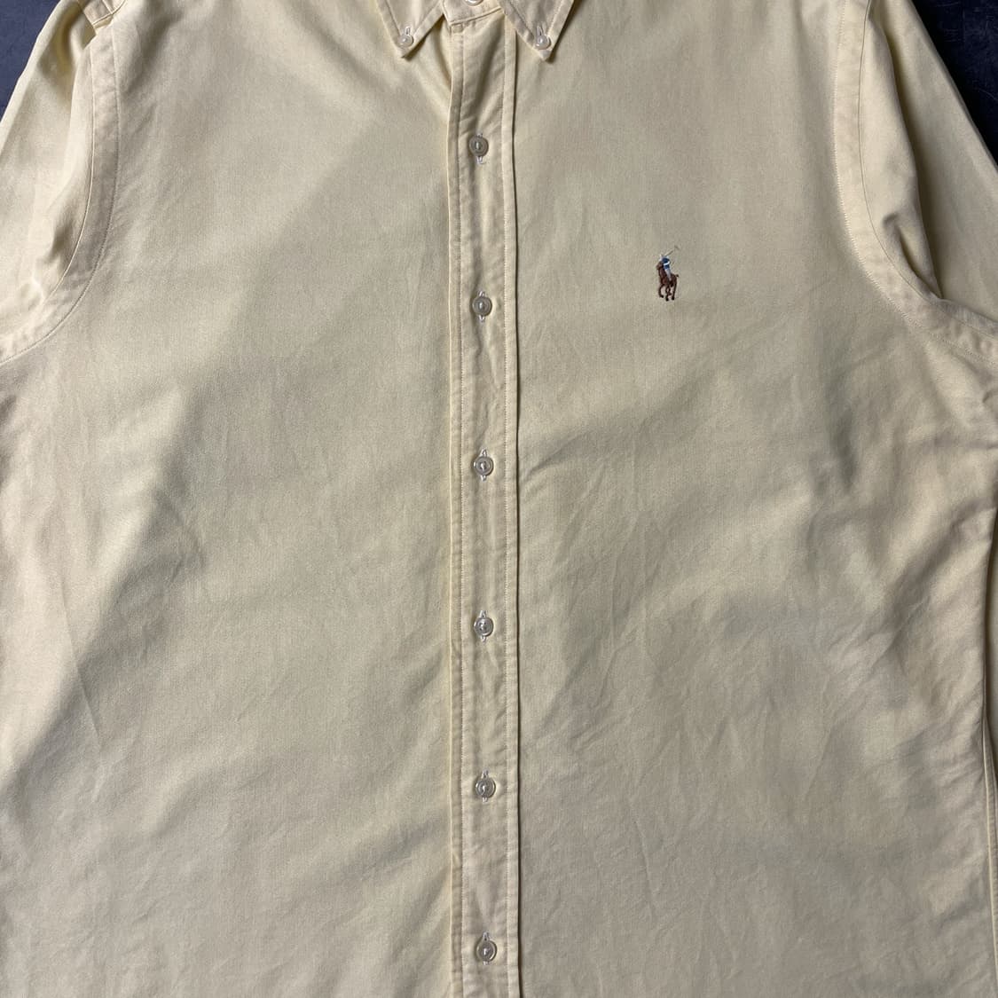 RALPH LAUREN 랄프로렌 빈티지 옐로우 코튼 셔츠 A00695 상품이미지3