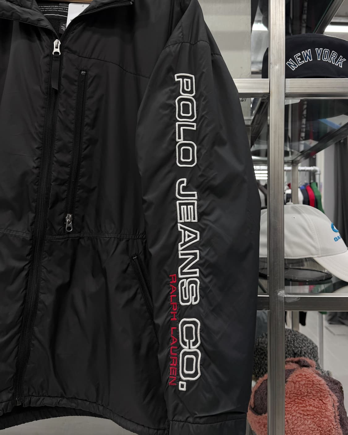 폴로 진스 00s 스펠로고 나일론 윈드브레이커 상품이미지5