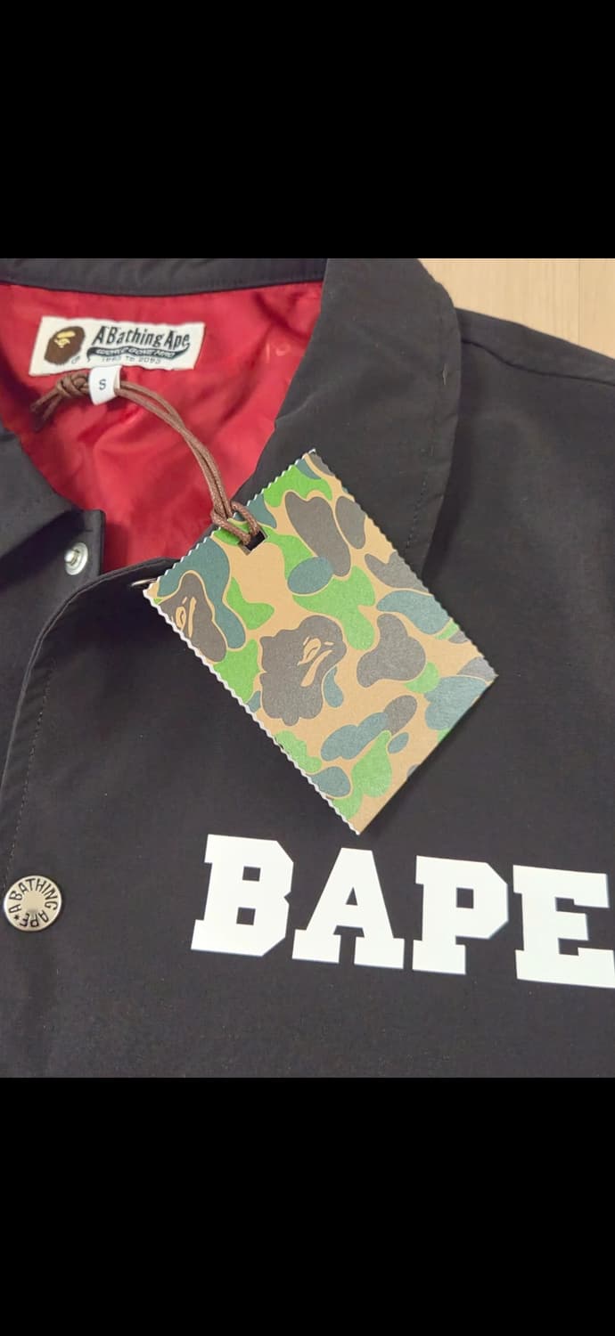 베이프 코치 자켓 블랙 S 상품이미지5