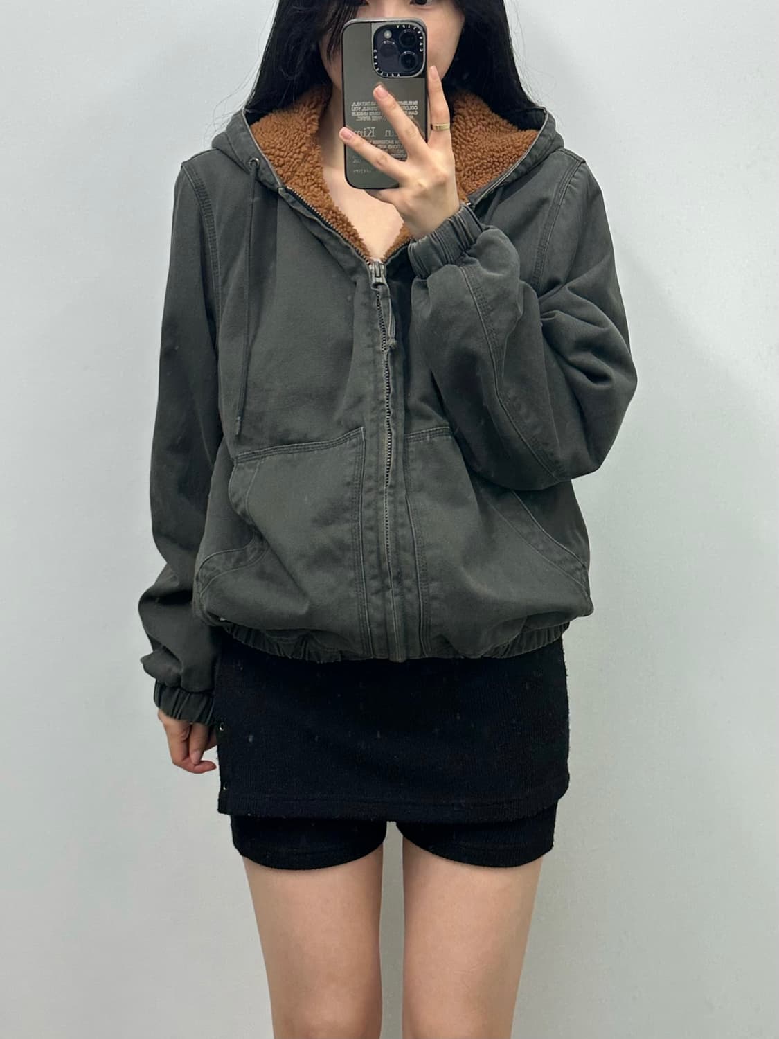 자라 차콜 엑티브 워크 후드 자켓 상품이미지1