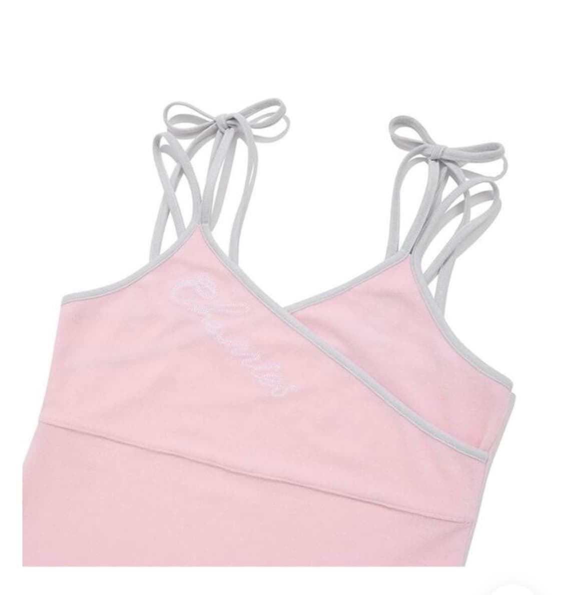 리본 포인트 테리 슬리브리스 상품이미지5