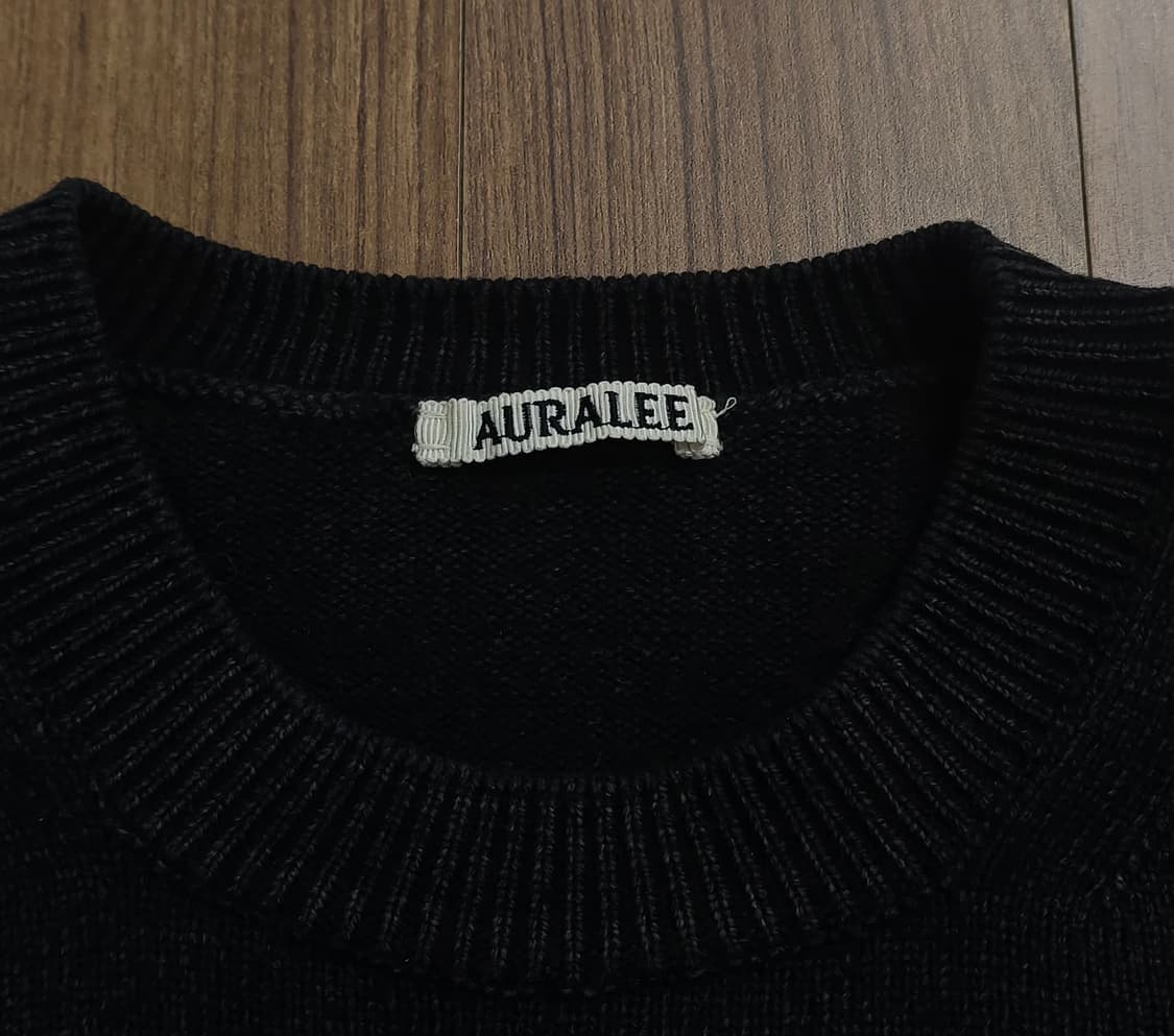 (4) 오라리 프렌치 메리노울 니트 블랙 상품이미지2