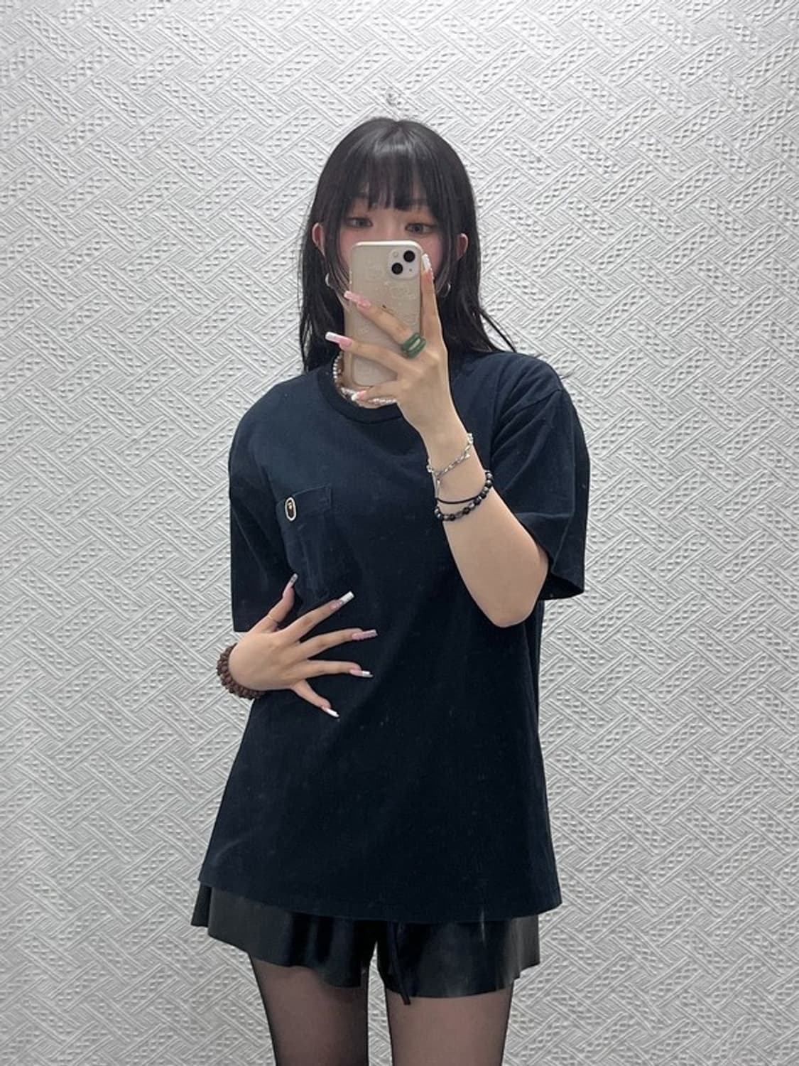 베이프 AAPE 캐주얼 빈티지 원포인트 포켓 반팔티 L C12219 상품이미지2