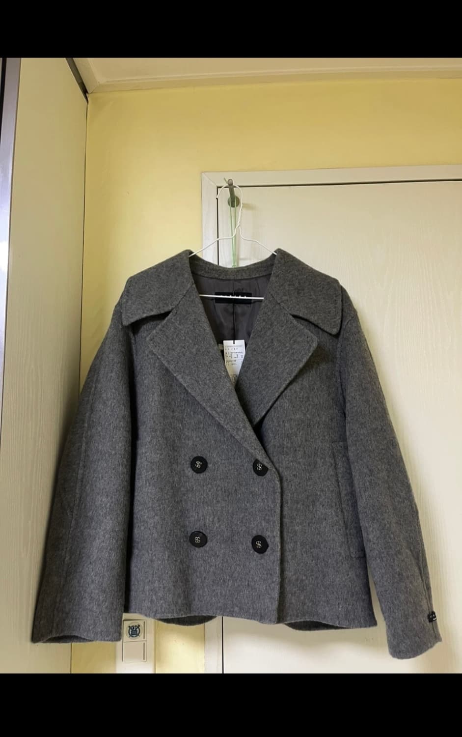 시슬리 여성 모 캐시미어 코트 새제품 (정가538,000)  상품이미지1