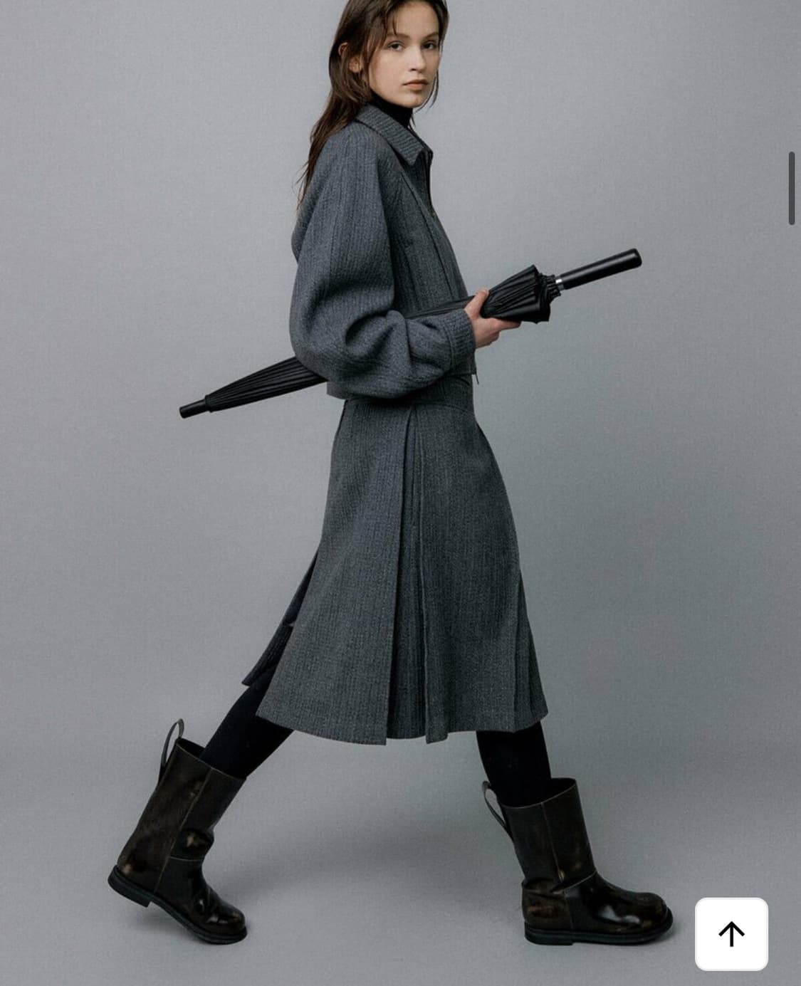 에핑글러 @black@ A TUCK WOOL SKIRT 상품이미지5
