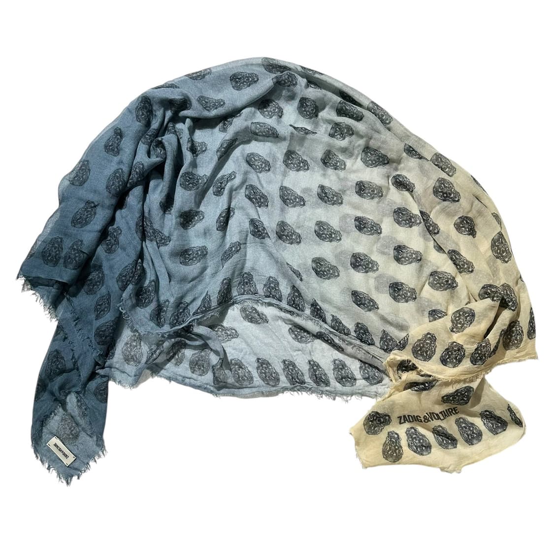 쟈딕 앤 볼테르 스컬 프린트 그라데이션 스카프 상품이미지4