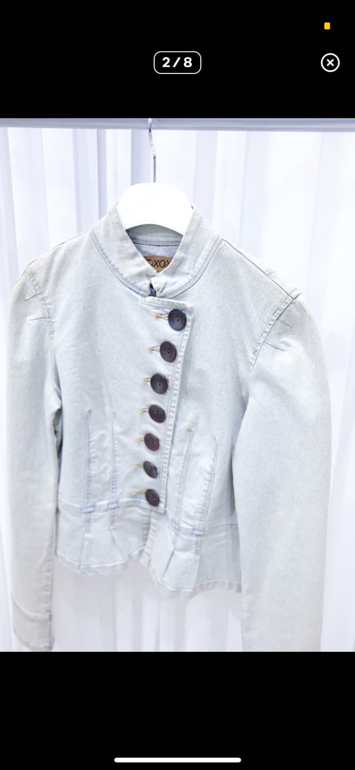 빈티지 버튼 청자켓 상품이미지3