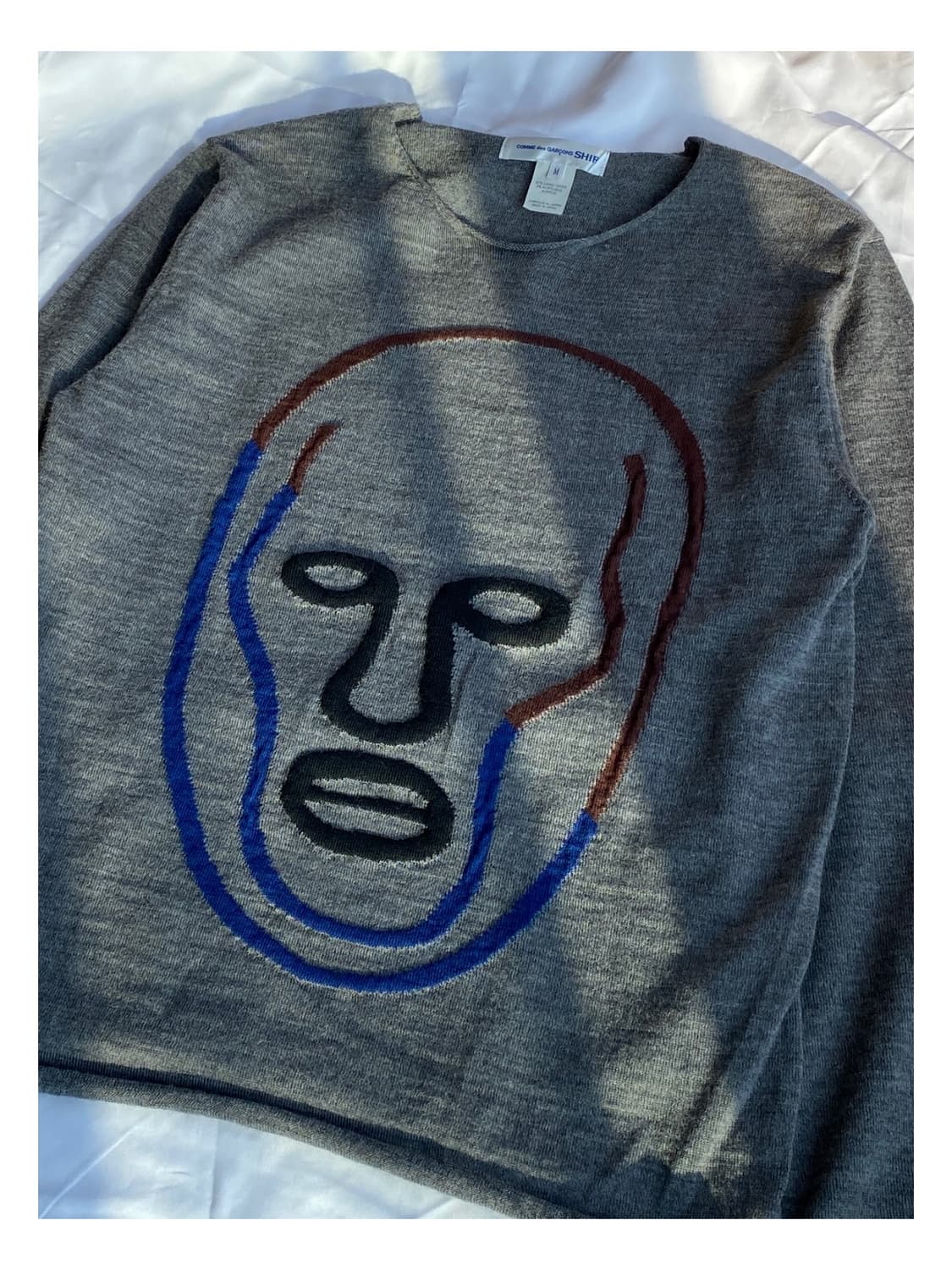 꼼데가르송 컬렉션 자카드 페이스 니트 티셔츠 셔츠 옴므 플러스 준야 상품이미지4