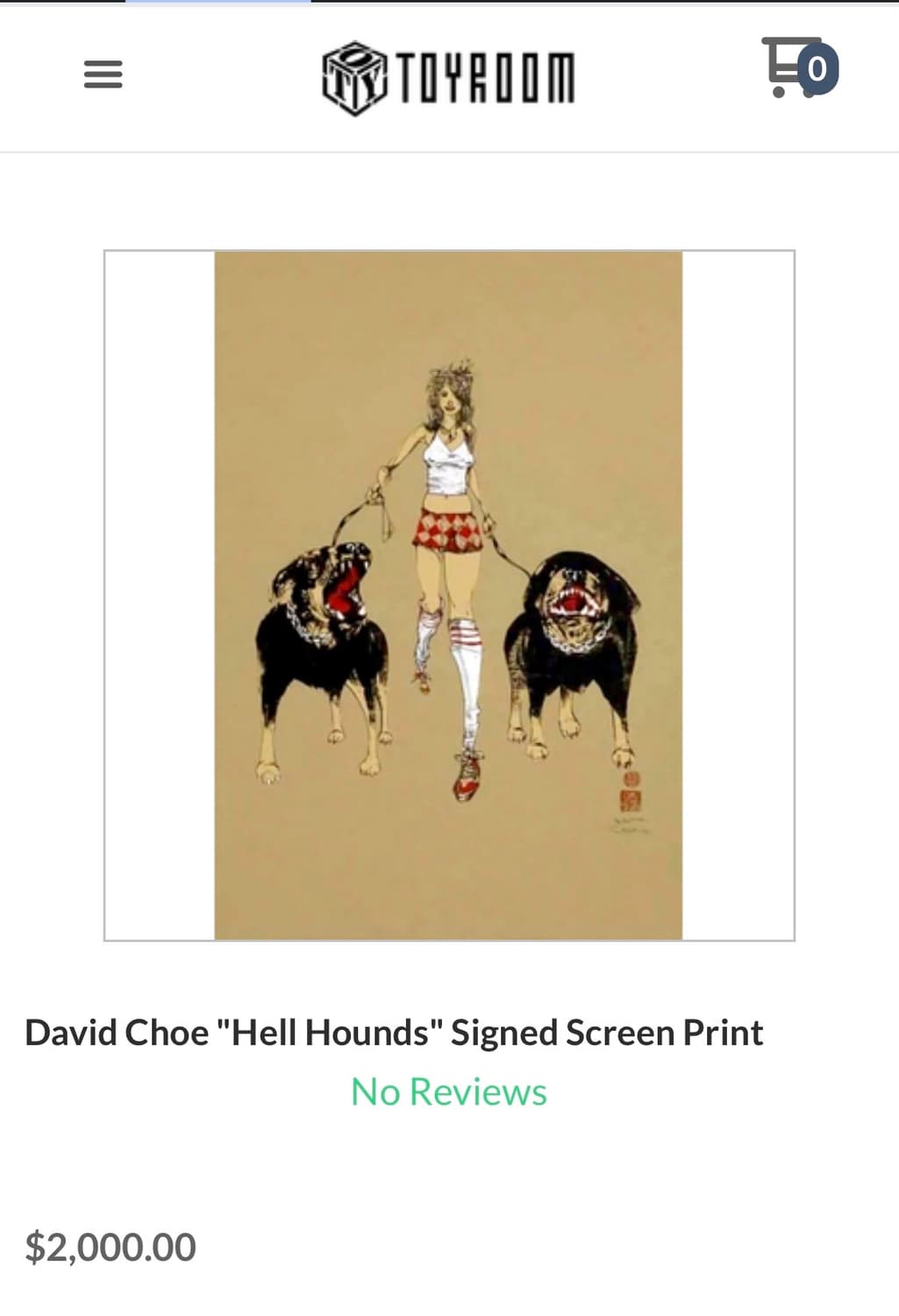 David Choe 아트워크 티셔츠 새상품 상품이미지3