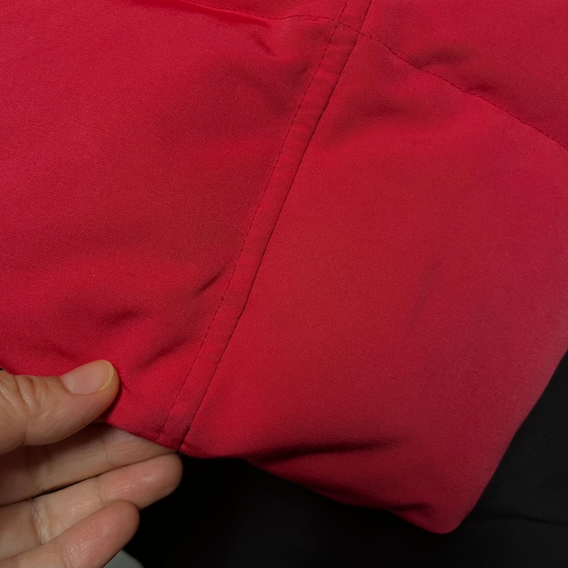 캐나다구스 롱패딩 레드 xs 상품이미지5