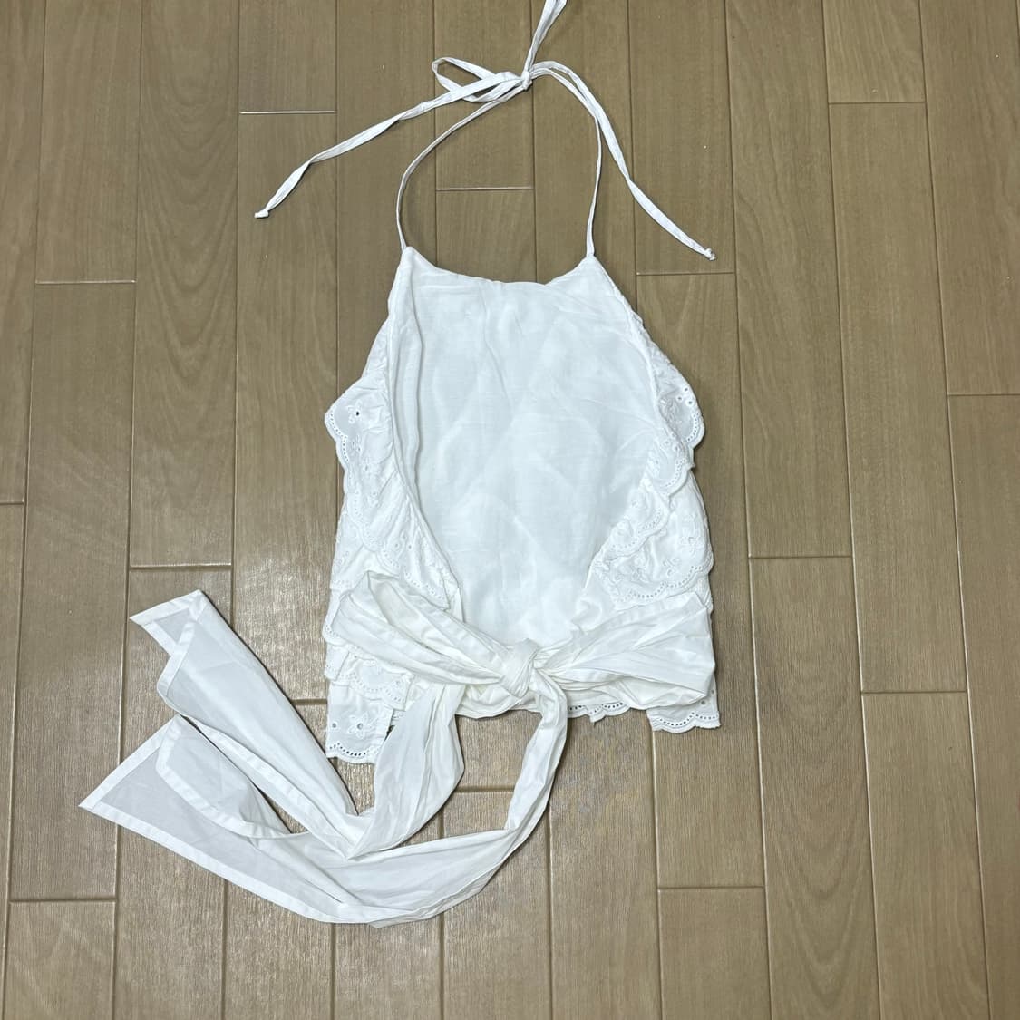 zara 자라 프릴 자수 홀터넥 탑 (새상품) 상품이미지6