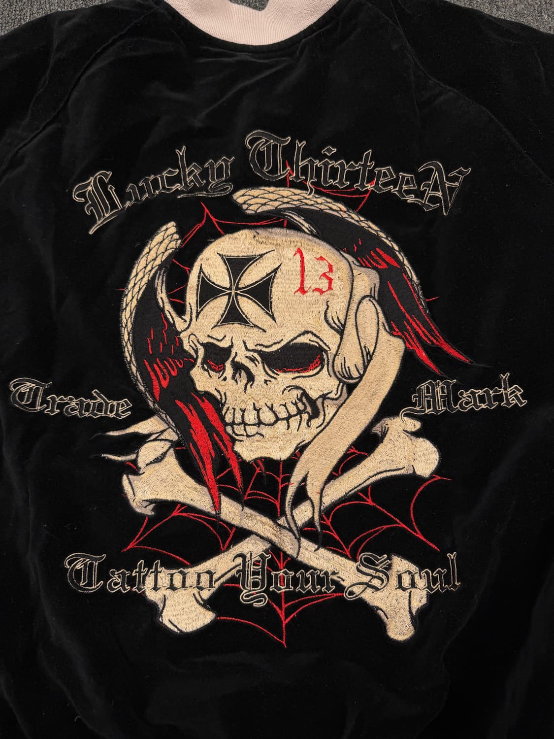 M)럭키 13 빈티지 스컬 스카쟌 상품이미지5