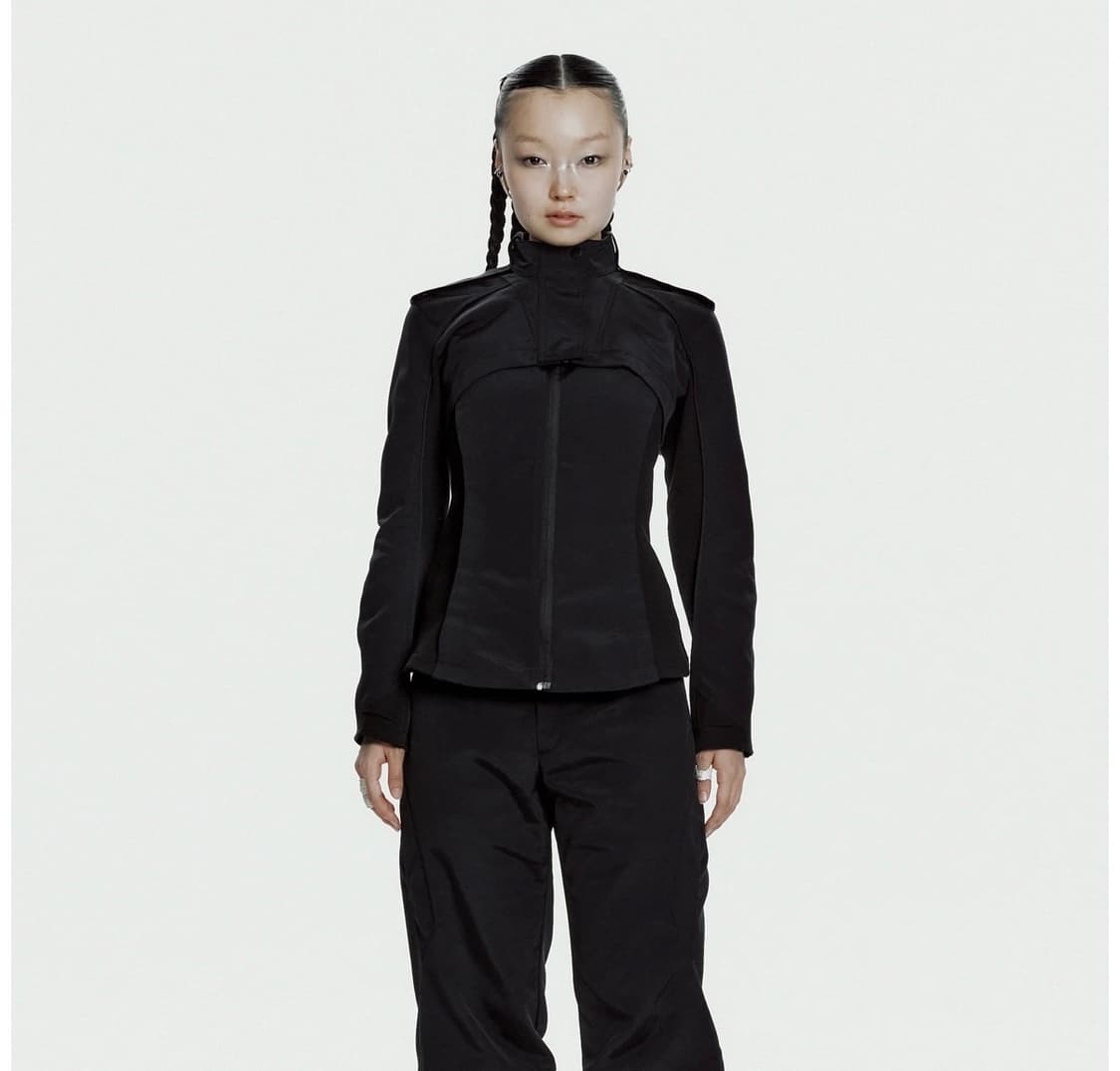 Hyeinseo 혜인서  Double Layer Moto Jacket 상품이미지4