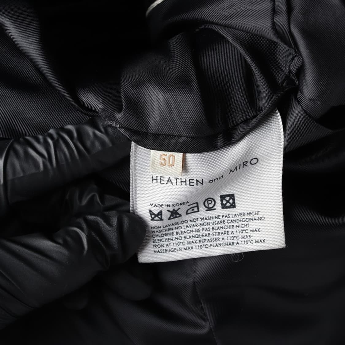 헤든앤미로 울 스탠다드 피코트 블랙 50 상품이미지7