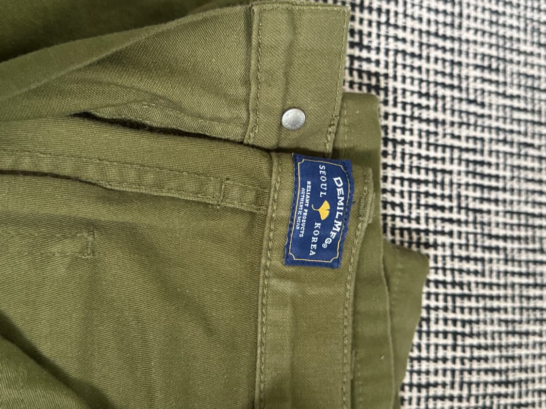 데밀 LOT035 퍼티그 데일리 트라우저 올리브 상품이미지4