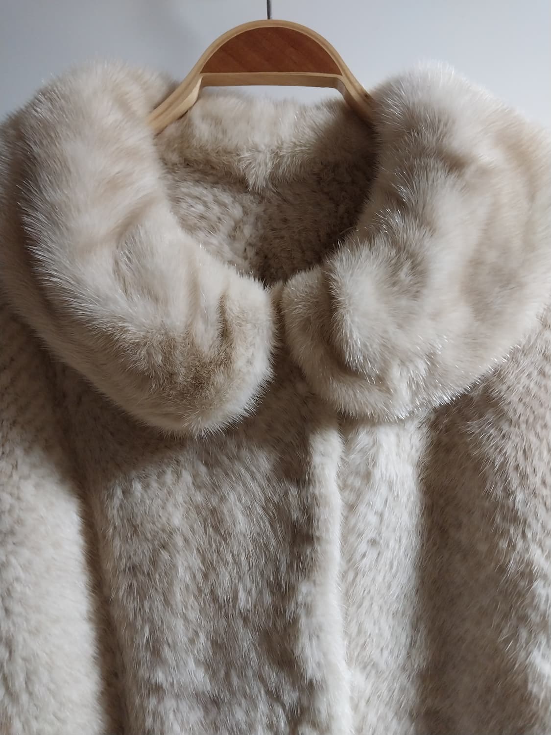 밍크 숏코트아이보리  천연퍼 상품이미지2