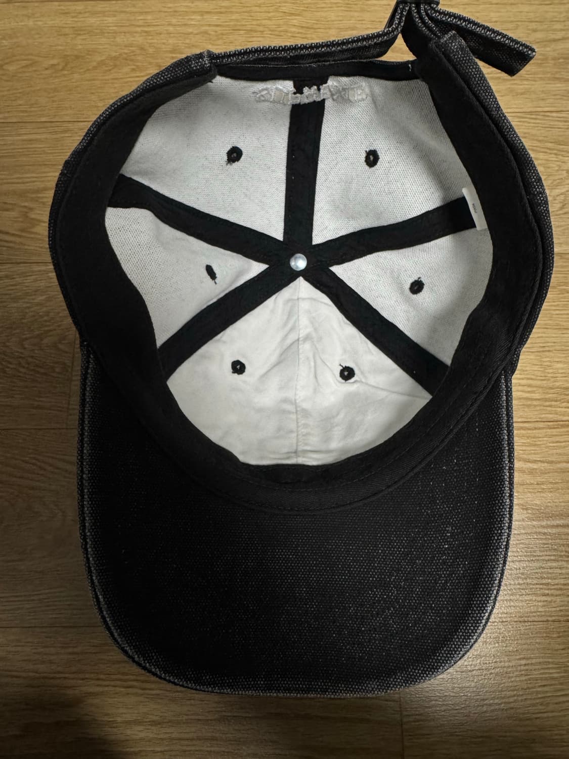 슈프림 피그먼트 S로고 6패널 블랙 팝니다! 상품이미지6