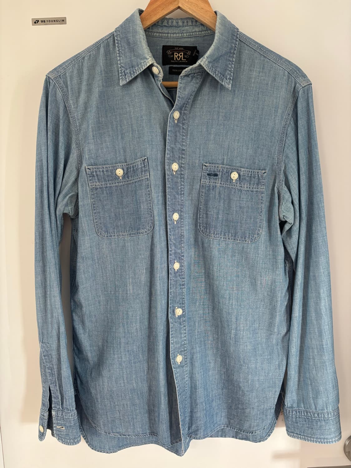 [S] RRL 샴브레이 워크셔츠 인디고 상품이미지1