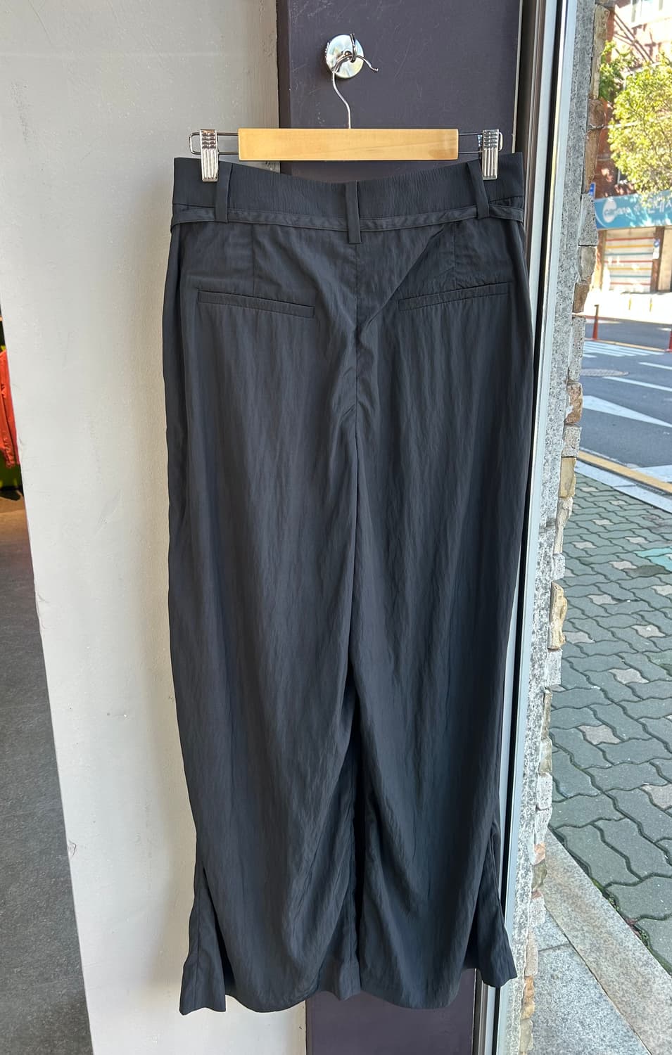 67/ 타임 25S/S 벨티드 투턱 와이드 팬츠 상품이미지5