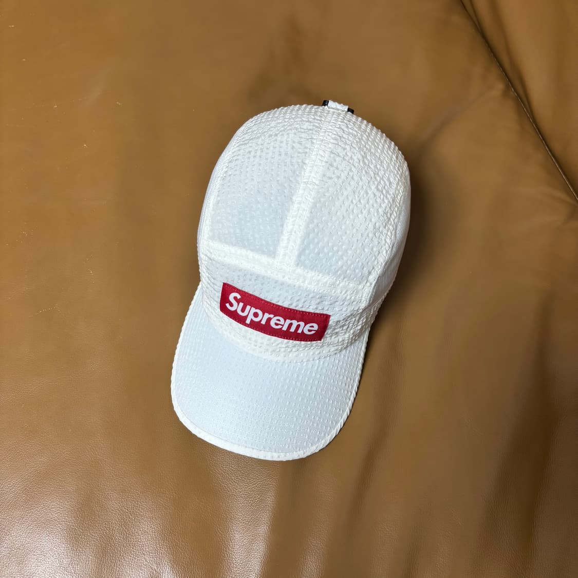 슈프림 캠프캡 모자 박스로고 시어서커 메쉬 화이트 상품이미지5