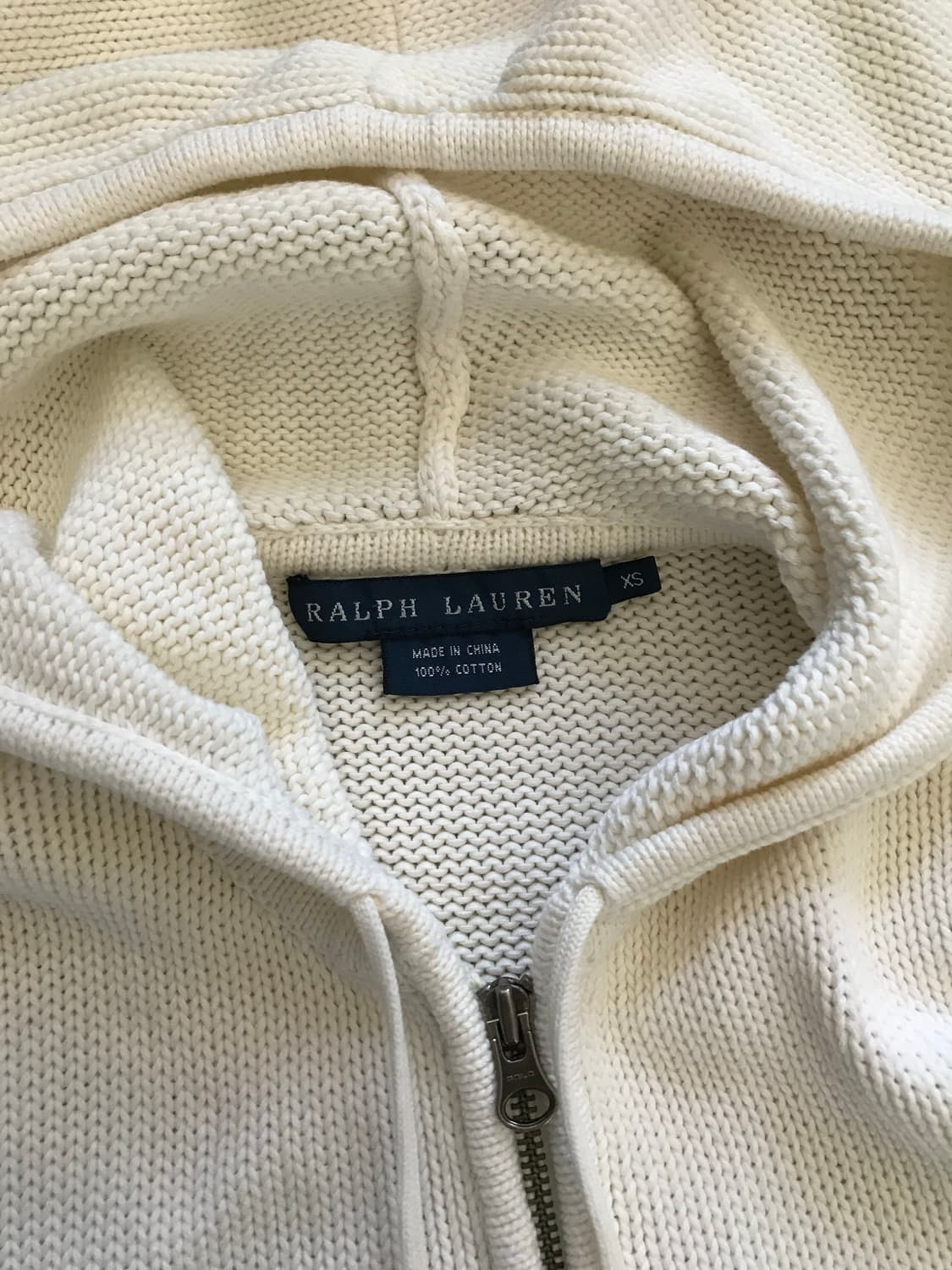 대장급 폴로 랄프로렌 포니 로고 화이트 니트 후드집업 상품이미지7