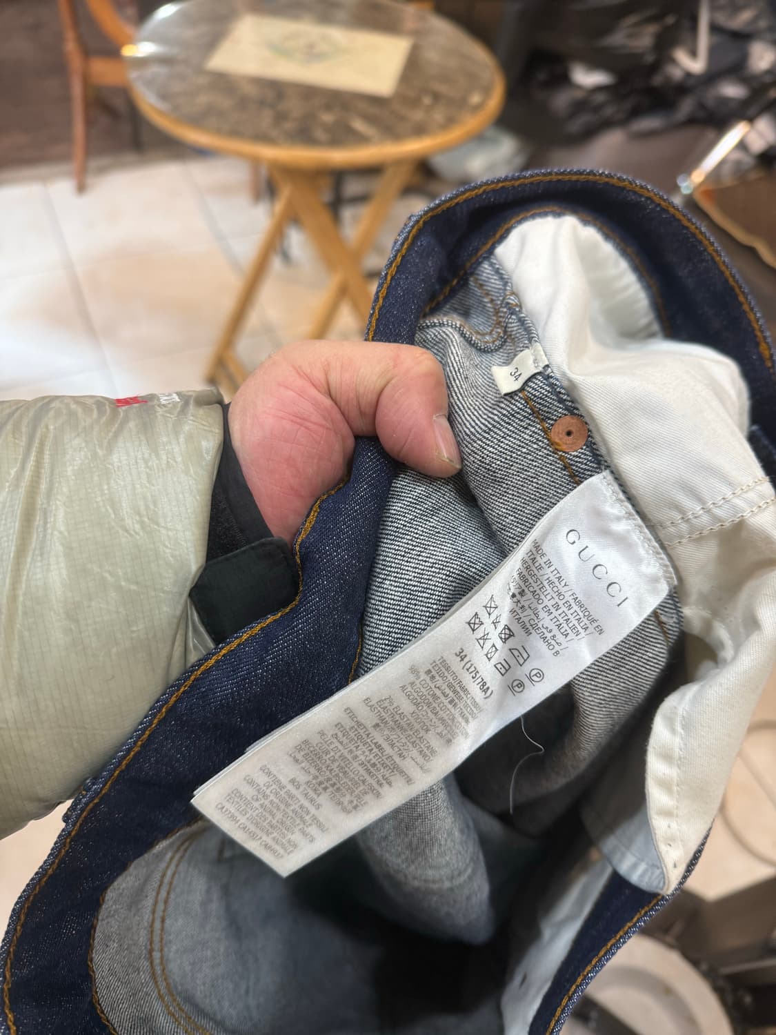 34/20ss 정품 구찌 데님바지 팝니다 상품이미지4
