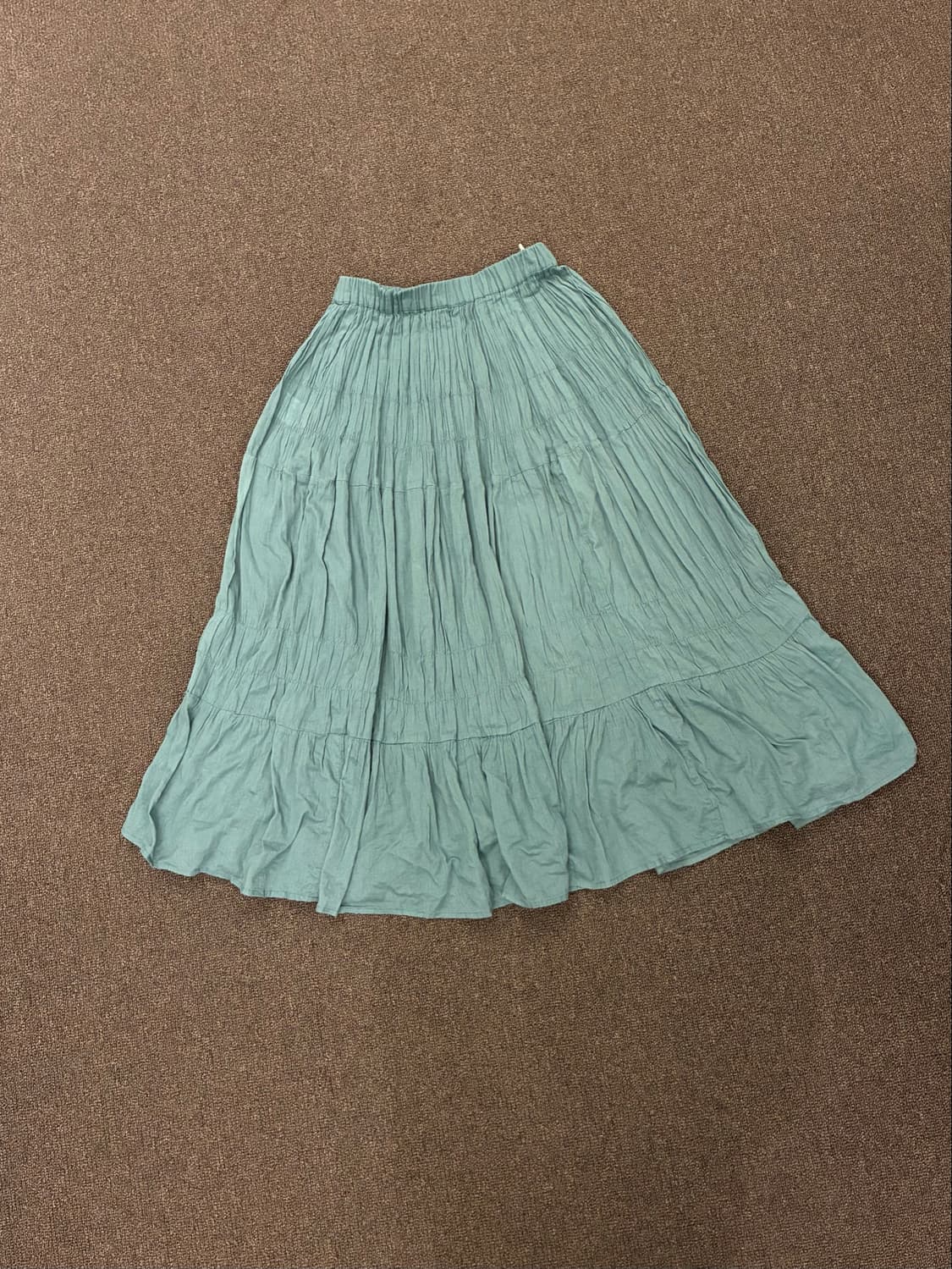 M)Japanese vintage 여성 플리츠 롱스커트 상품이미지3