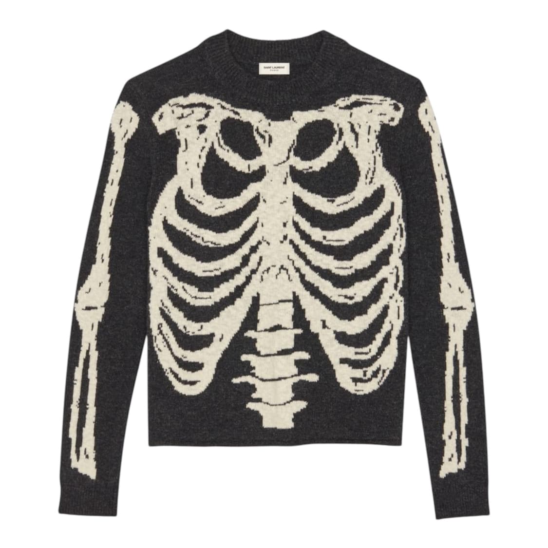 생로랑 18FW 스켈레톤 니트 스웨터 플레이보이 카티 착용 모델 상품이미지4