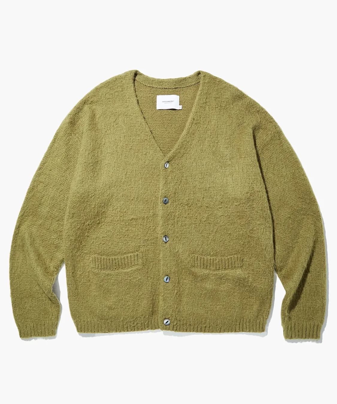 OUTSTANDING SOLID MOHAIR CARDIGAN OLIVE 상품이미지2