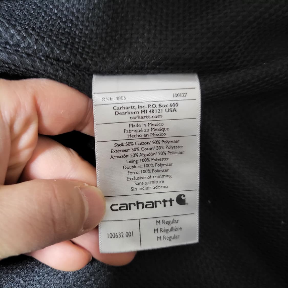 (m) 칼하트 써멀 후드집업 carhartt 상품이미지5