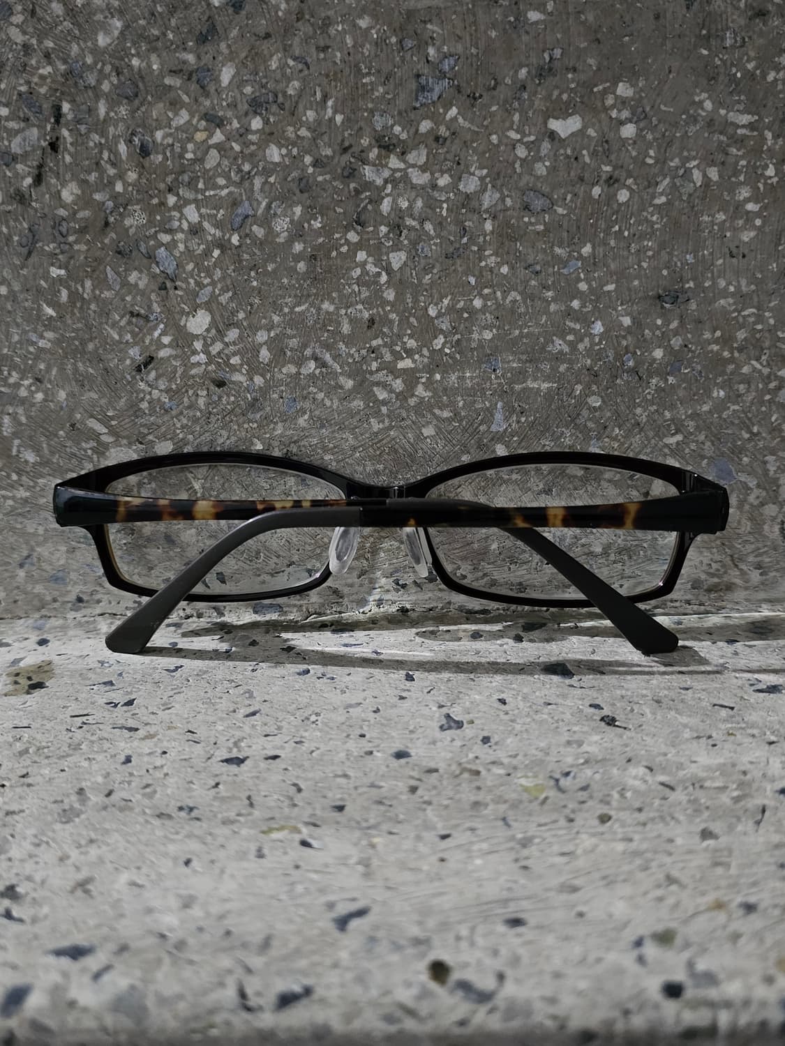 Japan Vintage 레오파드 스퀘어 프레임 안경 상품이미지2
