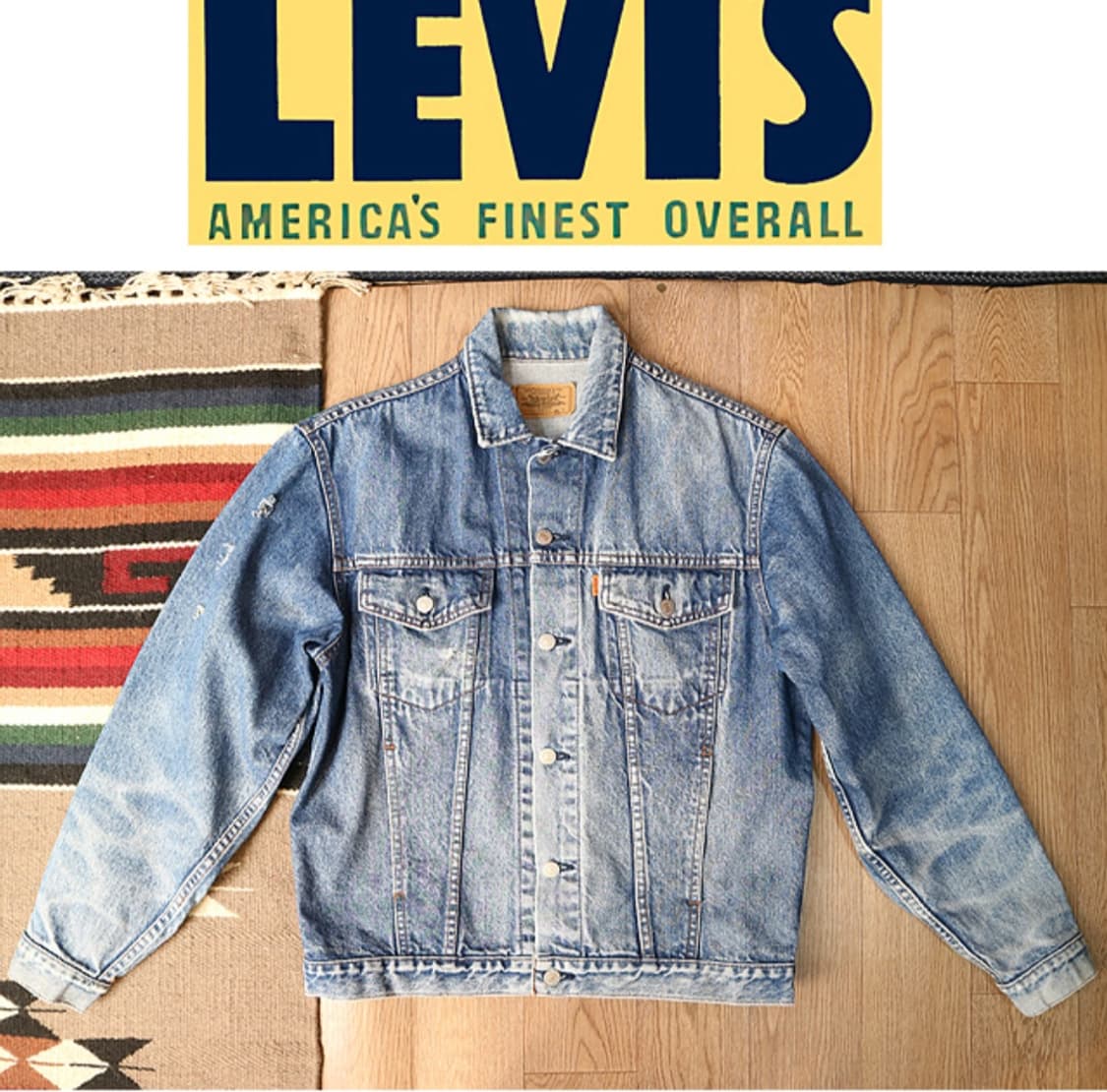 일본판 80S LEVIS 리바이스 70651-0217 오렌지텝 빈티지  상품이미지1