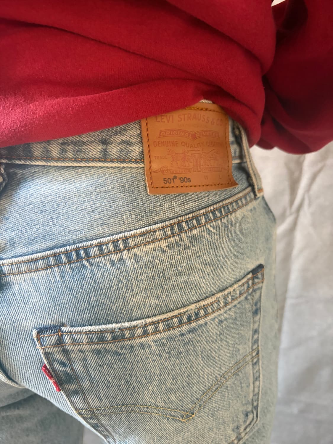 리바이스 501  90’s 복각 셀비지 데님 상품이미지6