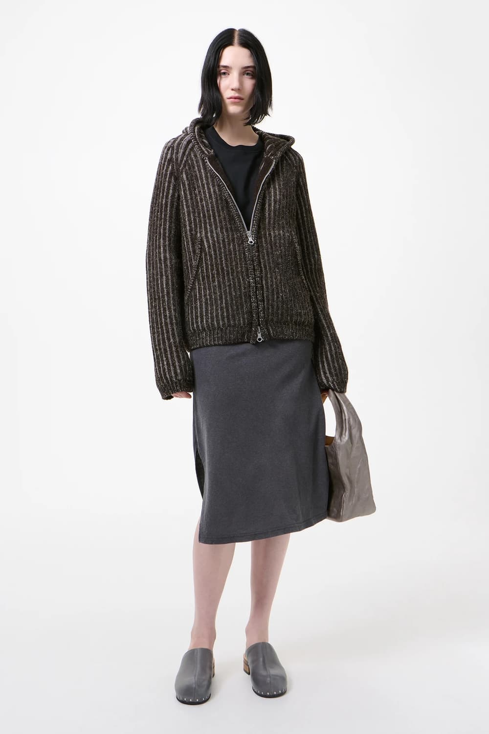 [34,36]아워레가시 25fw 레벨 후드집업/브라운 상품이미지4