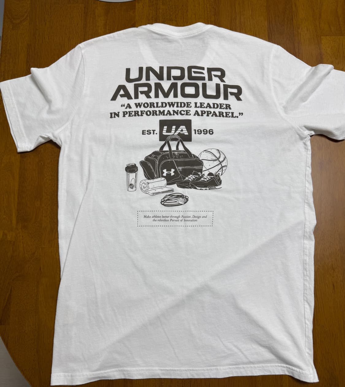 [L] [100] 언더아머 UA 로고 그래픽 티셔츠 화이트 상품이미지3