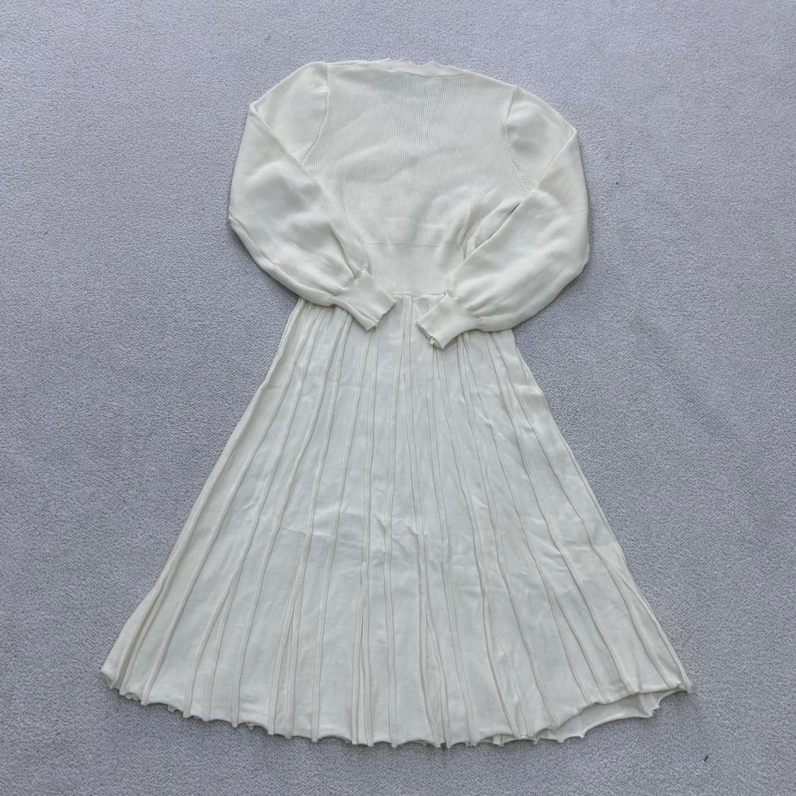 실측확인 빈티지 여성 플리츠 롱 원피스 0427E 상품이미지2