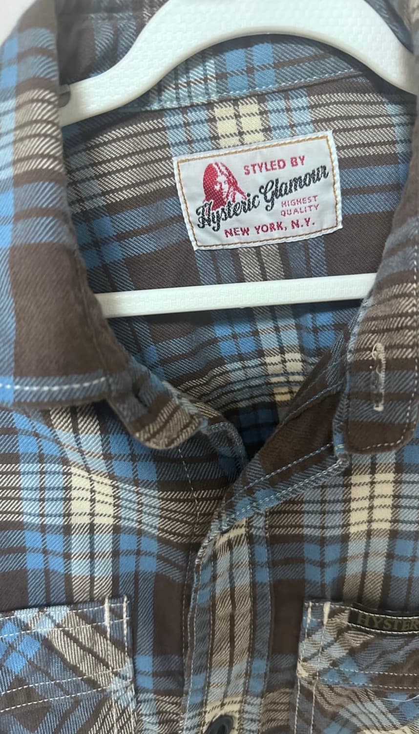 히스테릭 글레머 빈티지 체크셔츠 상품이미지2
