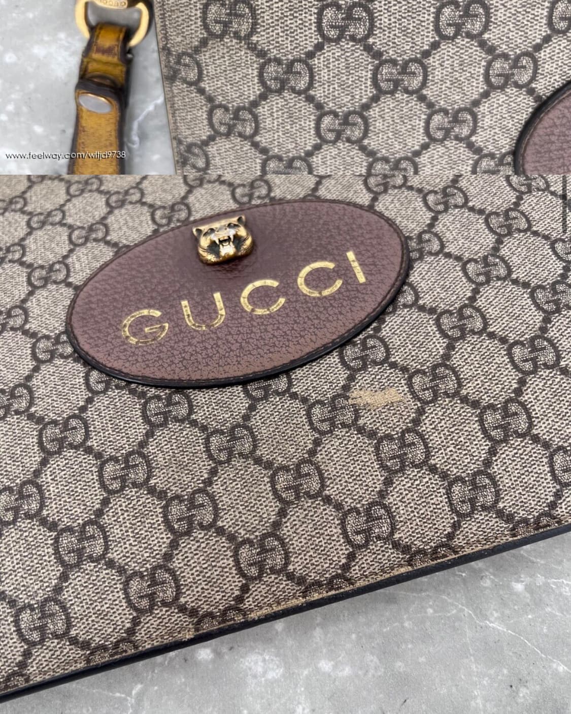 구찌 네오빈티지 GG 수프림 클러치백 (473956) 상품이미지7