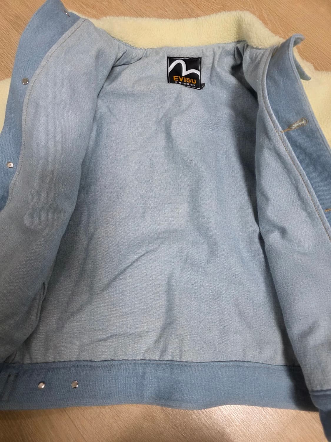 에비수 쉐르파 믹스업 데님 트러커 자켓 95 상품이미지8