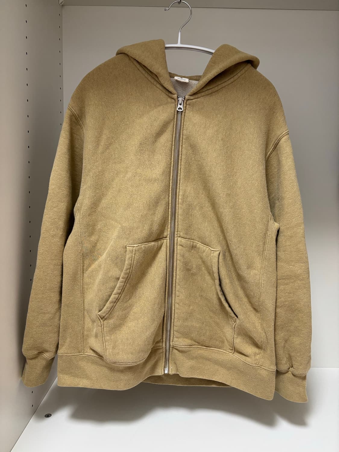 Khakis 카키스 머스타드 후드집업 모리걸 옐로우 베이지 그런지 상품이미지1