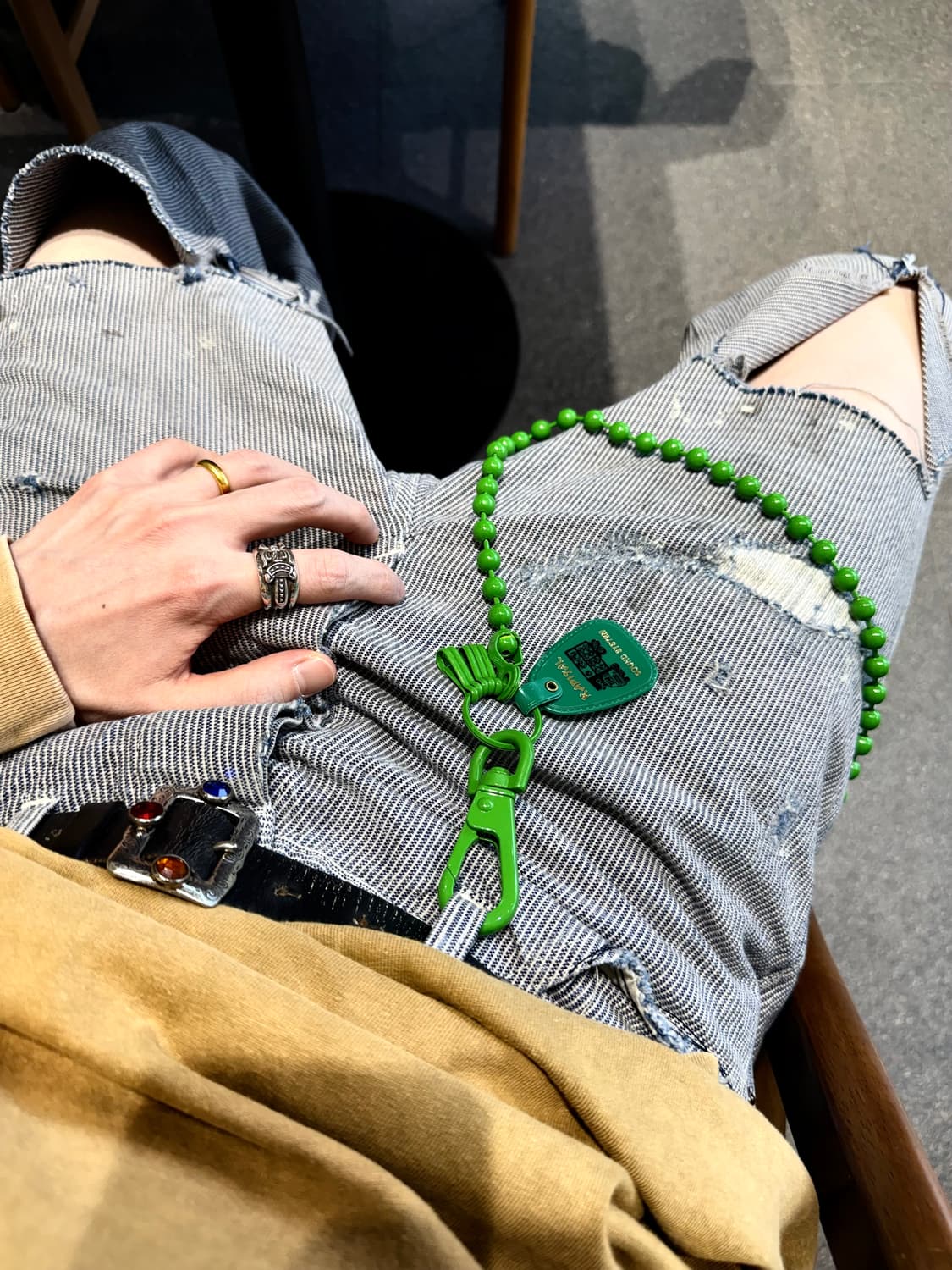 [OS]캐피탈 월렛 볼 체인 그린 kapital 상품이미지2