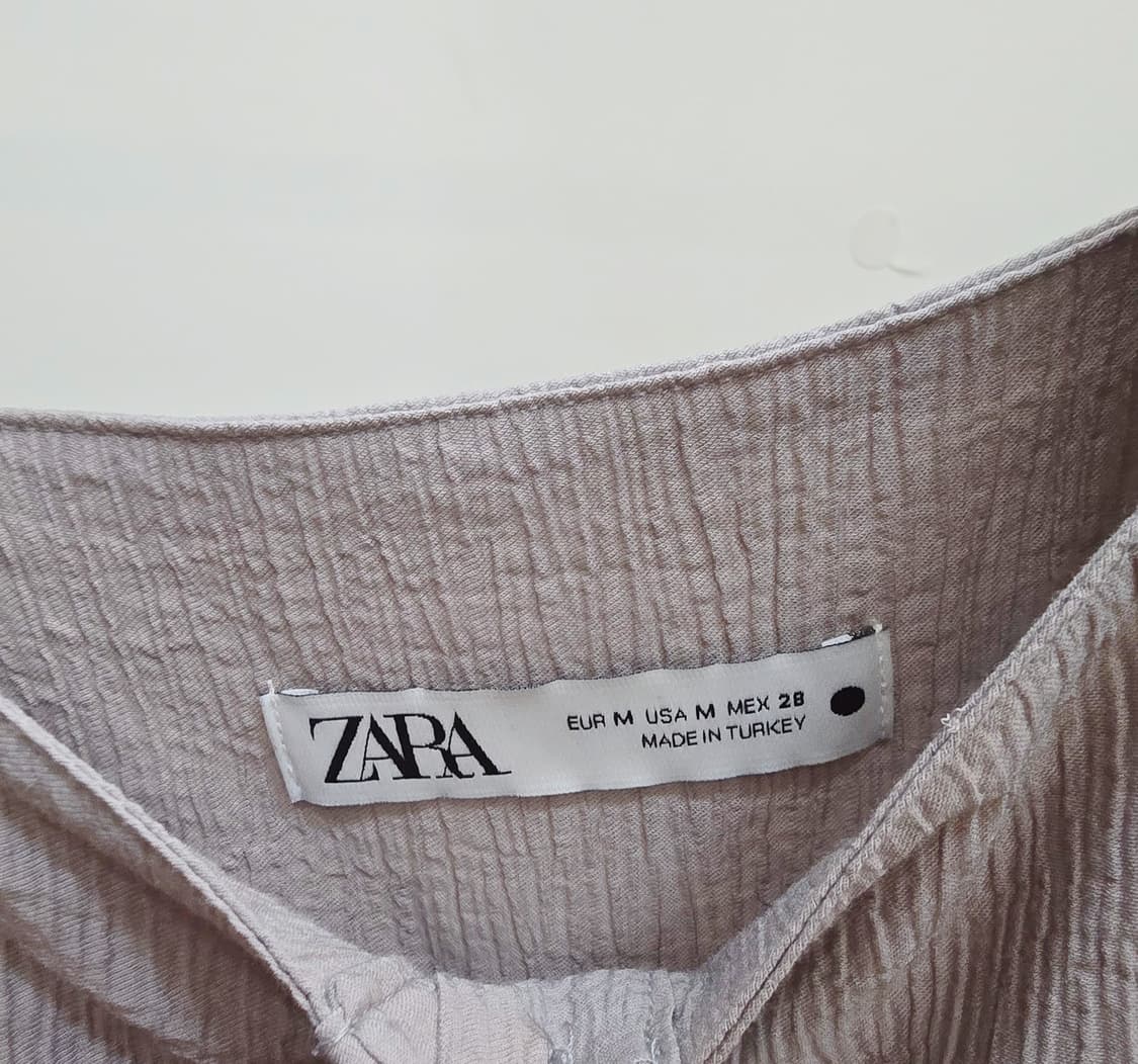 M상태최상) ZARA 자라 러플 블라우스 / 여리핏 베이지 탑 상품이미지5