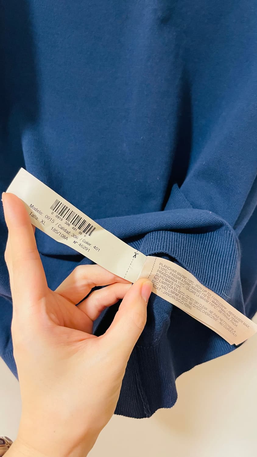 마씨모두띠 엑스트라파인 코튼 니트 XL 베이직한 기본템 활용도 굿💙 상품이미지6