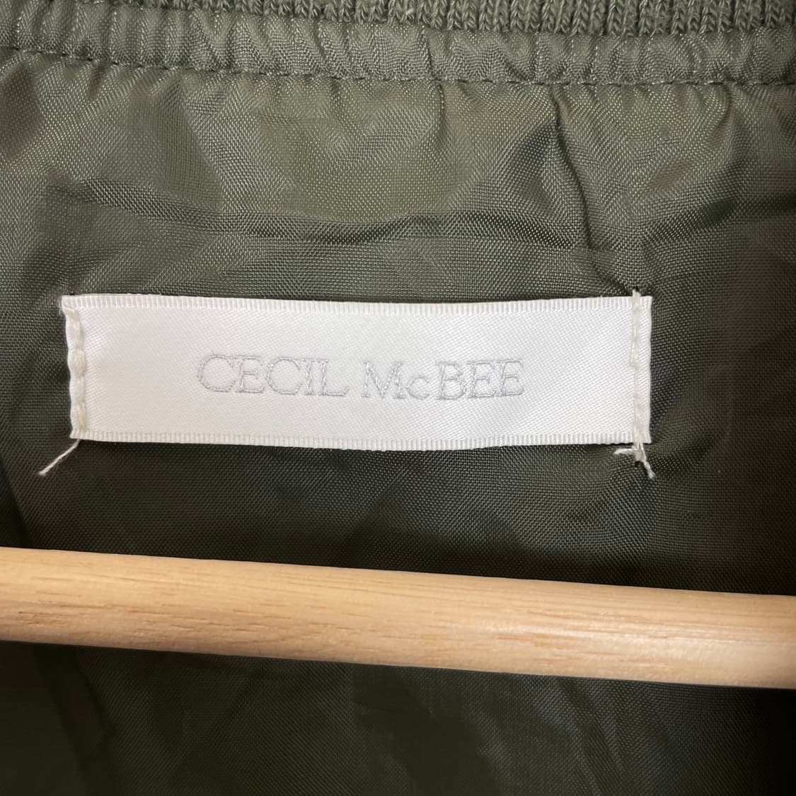 카키 지퍼포인트 항공 점퍼 상품이미지4