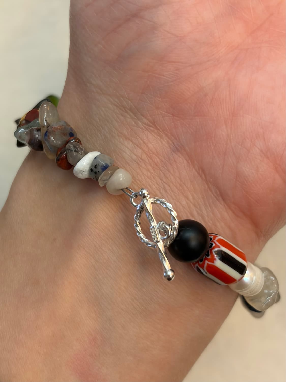 🌿 믹스 젬스톤 칩 브레이슬릿 상품이미지10