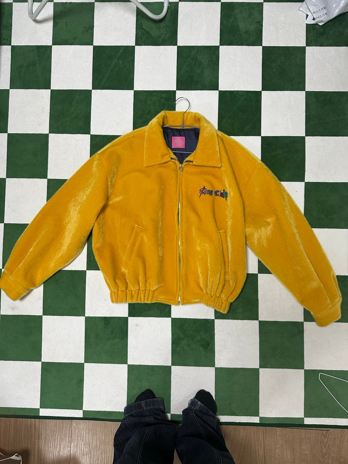 떠그클럽 퍼자켓 옐로우 상품이미지1