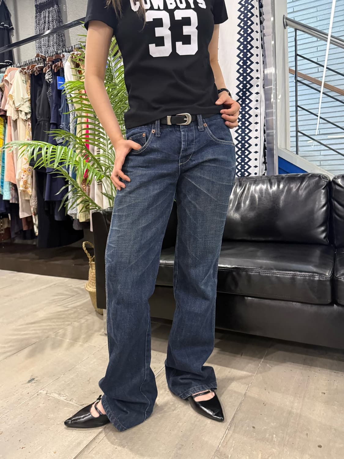 Diesel 데님 팬츠 진청 세미 부츠컷 상품이미지2