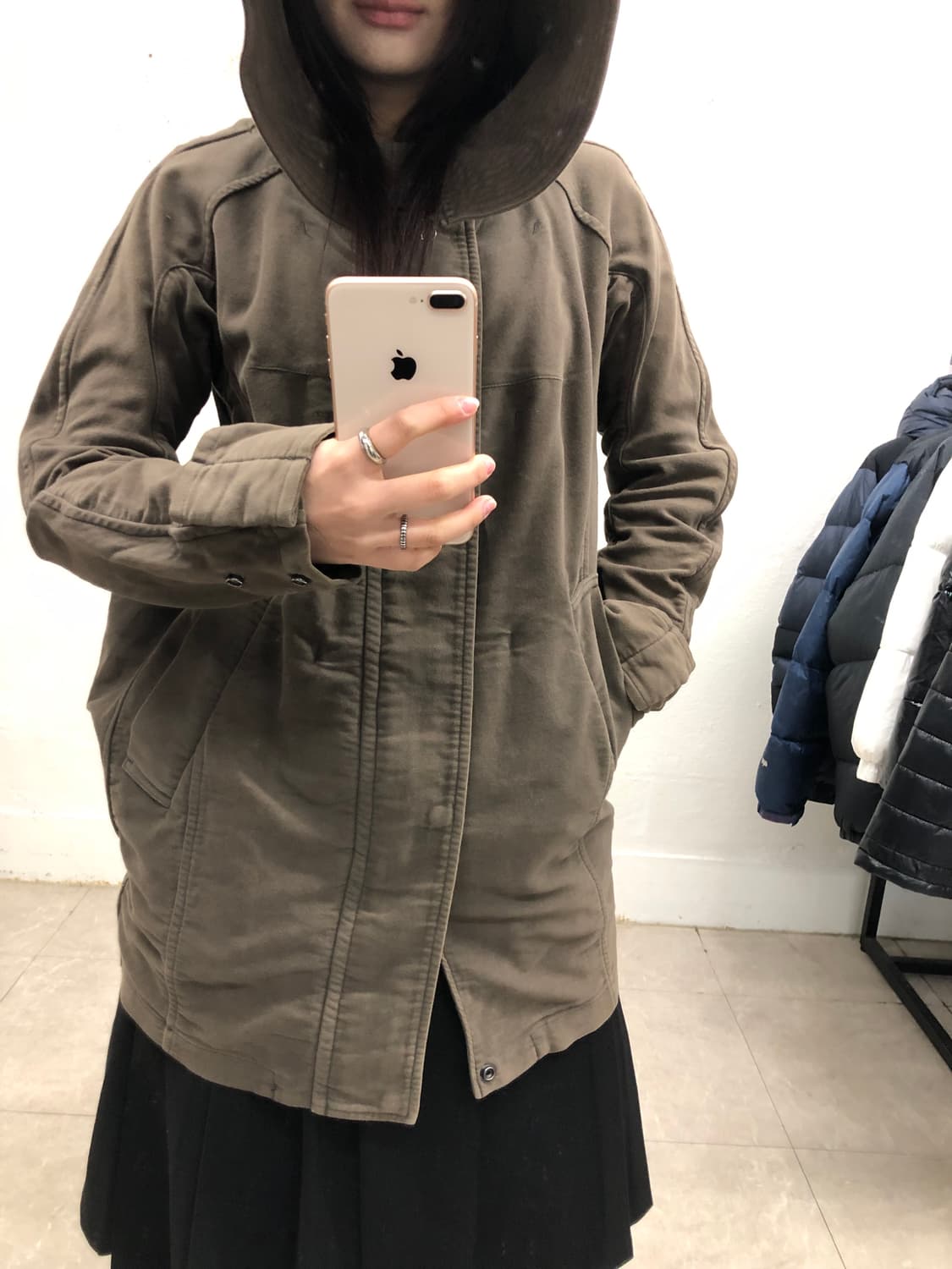 주카 브라운 야상 상품이미지4