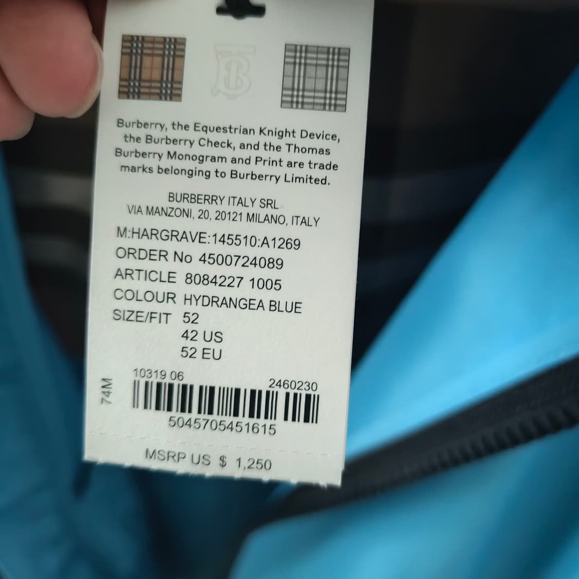 버버리 하그레이브 윈드브레이커 52 상품이미지4