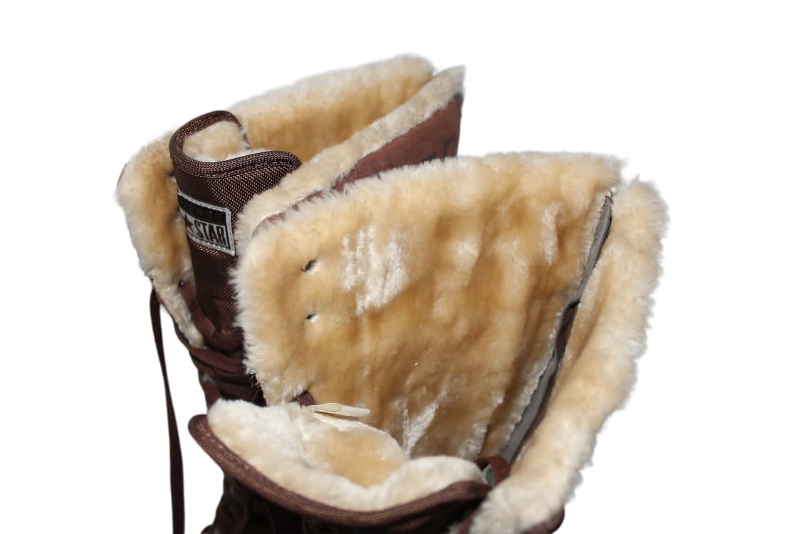 2000s Converse 컨버스 퍼 시어링 패널 롱 부츠 상품이미지9